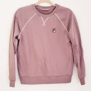 Fila Patch Crew Neck Popover Sweatshirt